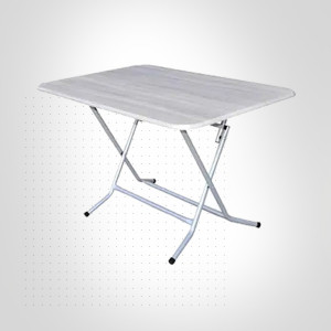 TABLE PLIANTE 120*80 PVC SOCLE PIENTURE CHENE BRUT